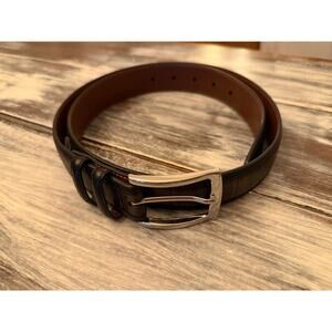 Daniel Cremieux Signature Collection Italian Full Grain Leather Belt Size 36
